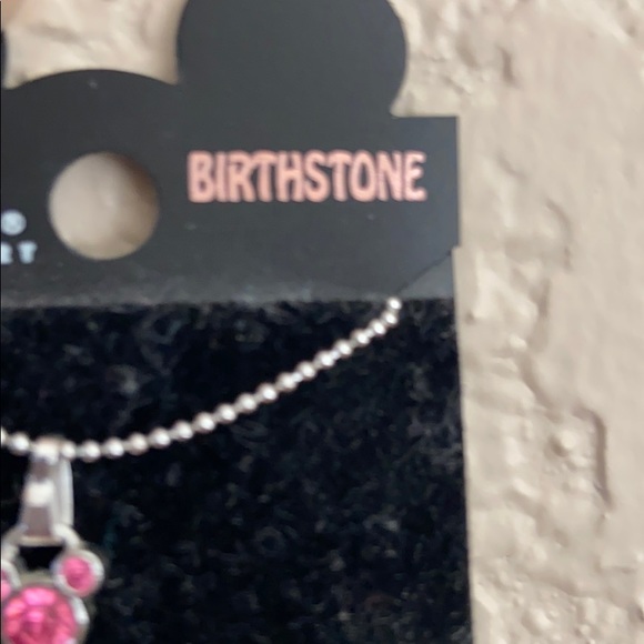 Disney resort birthstone October Mickey necklace - Picture 2 of 4
